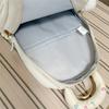 Cute Light Blue Backpack with Padded Top Handle Front Zipper Pocket Adjustable Straps Casual School Bag