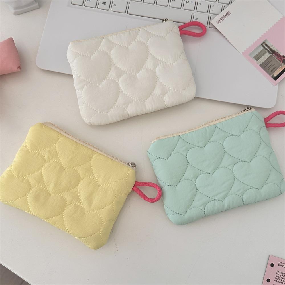 Candy Color Mini Clutch Bags Quilted Female Handbags Portable Storage Bag