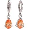 Inlaid Pink Zircon Women'S Earrings Women'S Engagement Jewelry