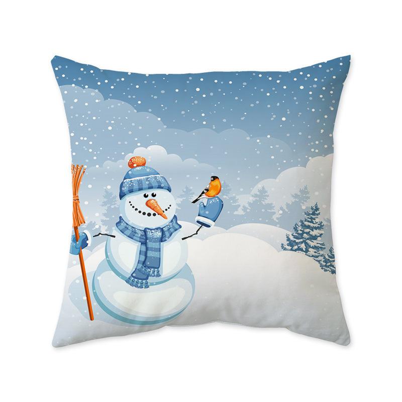 Christmas Festive Cushion Pillow Cover Ins Style Fashionable Bedroom Living Room Sofa Decorative Pillow Cover