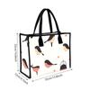 Cute Bird Printed Canvas Tote Bag Fashionable Casual Large Capacity Daily Shoulder Handbag for Women