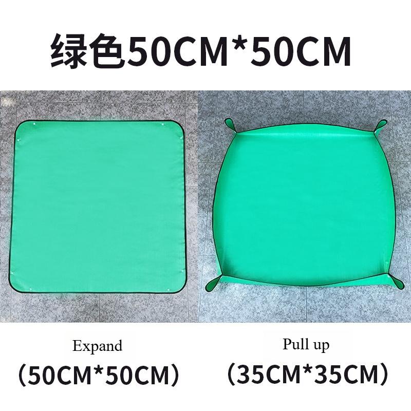 

50-100mm Gardening Mat PE Square Plant Pad Waterproof for Transplanting Flower Pots Potting Mat Garden Repotting Anti-dirty Tarp