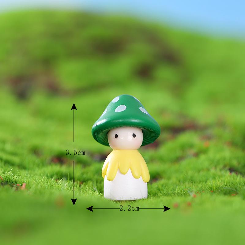 4 PCS Micro Landscape DIY Mushroom Decoration Set
