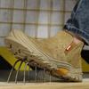 New welding shoes for Men, anti smashing, anti piercing Safety Shoes suede leather, construction site protection Work boots