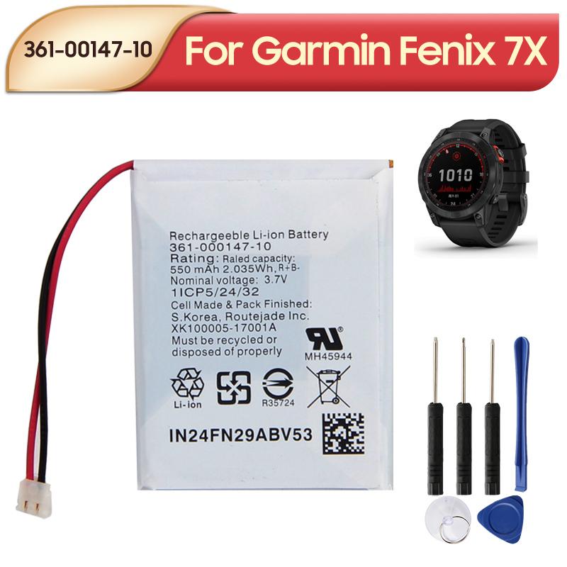 Nabíjateľná lítiová batéria Pre hodinky Garmin Fenix 7X 361-00147-100 Batéria 550mAh
