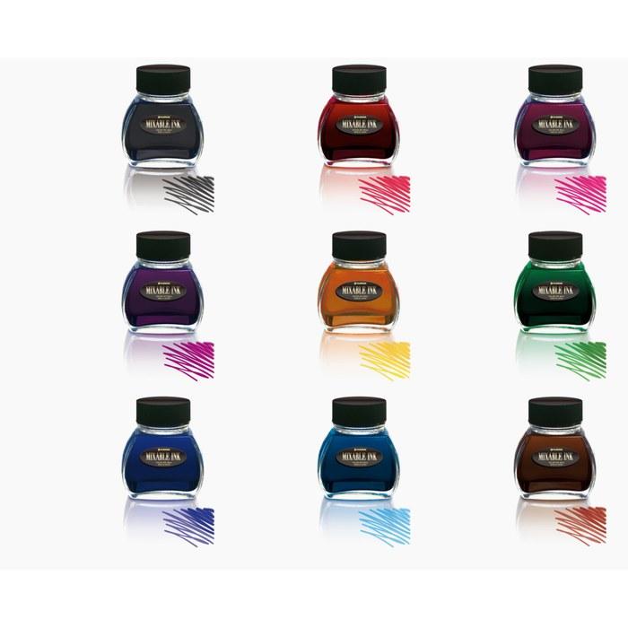 Platinum Fountain Pen Bottled Ink Mixable Ink Smoke Black INKM-1200 60ml