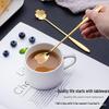 Cherry Blossom Stainless Steel Spoons: Rose Spoon, Heart Spoon, Coffee Spoon, Honey Dessert Spoon, Gold Cherry Blossom Spoon
