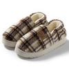 Couple Cotton Slipper Bag and Thick-bottomed Home Indoor Bedroom Autumn and Winter Velvet Warm Wool Slippers