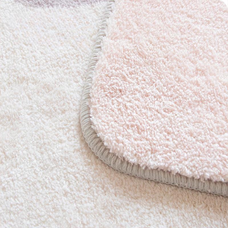 Simplicity Flower Bathroom Mat Non Slip Bath Rug Extra Absorbent and Soft Microfiber Bath Carpet Machine Washable Bath Rug