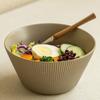 Simple Solid Color Of Chinese Retro Vertical Rice Bowl Small Bowl Round Breakfast Porridge Soup Bowl Household Tableware