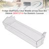 Étagère de réfrigérateur Gris Transparent Milieu ou Haut Bac de porte 306 mm 289072710 Pour Caravane