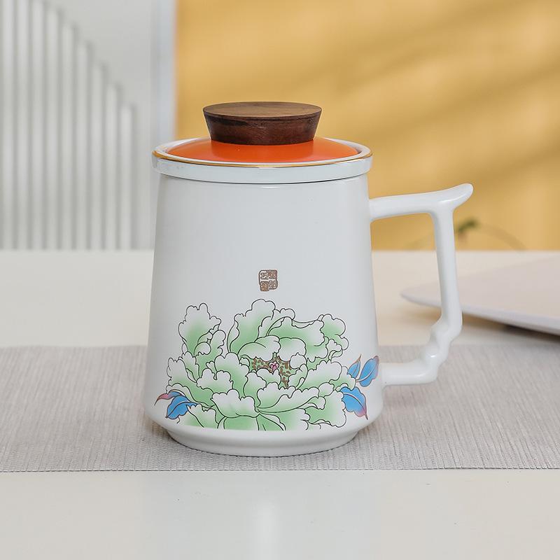 Premium Ceramic Mug with Custom Logo - Gift for Annual Company Event or Cultural Souvenir