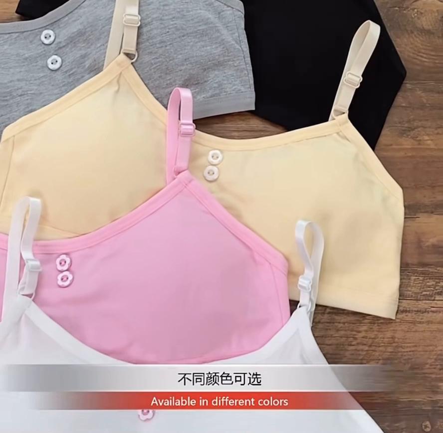 Girls Cotton Bra Puberty Teenage Breathable  Kids Clothes Children Vest Training Bra