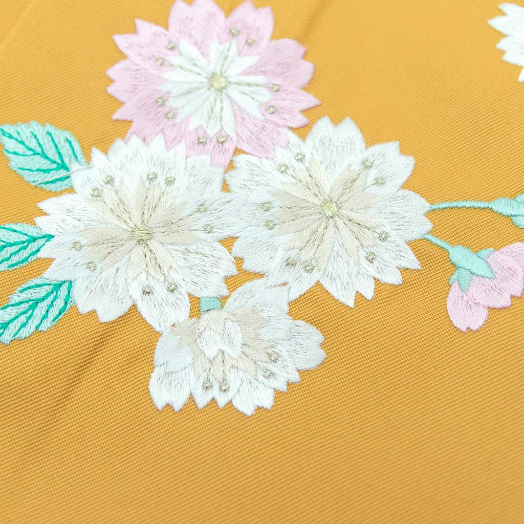 Hakama for Elementary School Graduation Lace Single Girls [KYOETSU] Students, Ceremony, Girls, String, Embroidered, Item, (80, Yellow)