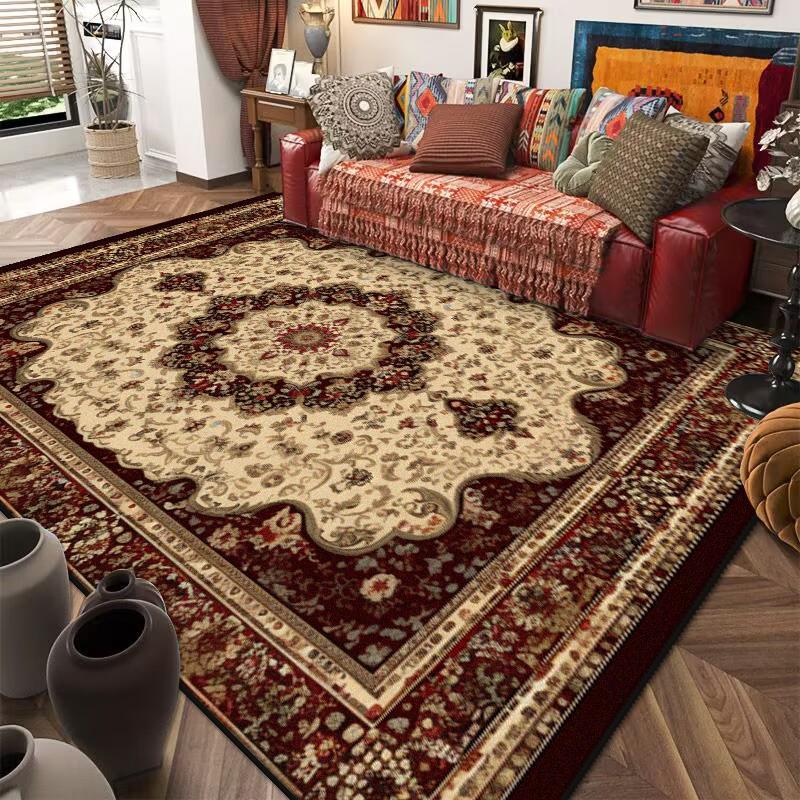 

Ковры в ретро этническом стиле для гостиной, роскошный декор для спальни, коврик противоскользящий, моющийся, для прихожей, ковер для столовой, ковер для лаунжа 60*90cm