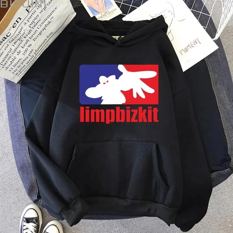 Limp Bizkit Moda Męska Bluzy z Kapturem Mężczyźni Kobiety Bluzy z Kapturem Hip Hop Codzienne Bluzy Jesień Zima Chłopcy Dziewczynki Streetwear Bluza z Kapturem