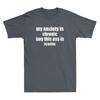 My Anxiety Is Chronic But This Ass Is Iconic Funny Saying Vintage Men T-shirt