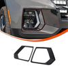 Glossy Piano Black Front Fog Light Frame Trim For Hyundai Santa Cruz +