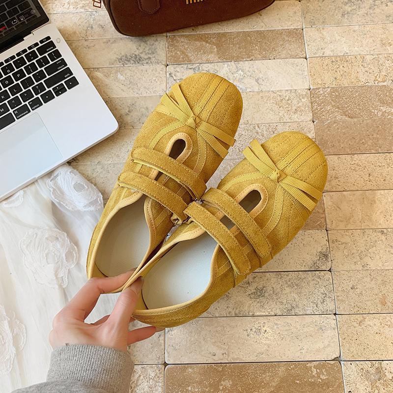 

Fashion Flats Women Ballet Dance Shoes Walking Spring Cozy Sport Shoes Woman 2025 Fashion New Designer Sneakers Brand Zapatos De Mujer 40 жёлтый