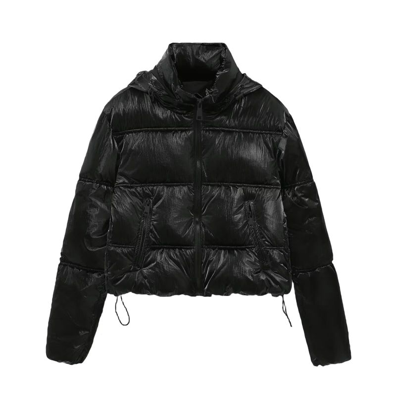 Kaslead New Arrival Women's Clothing Fashion Style Stylish Simple and Versatile Metal Series Cotton Coat Jacket 3046204