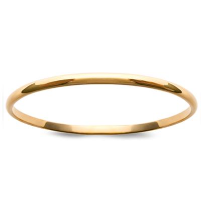 [J9366] - Bracelet Plaqué Or 'Demi-Jonc' doré - 66 mm 4 mm