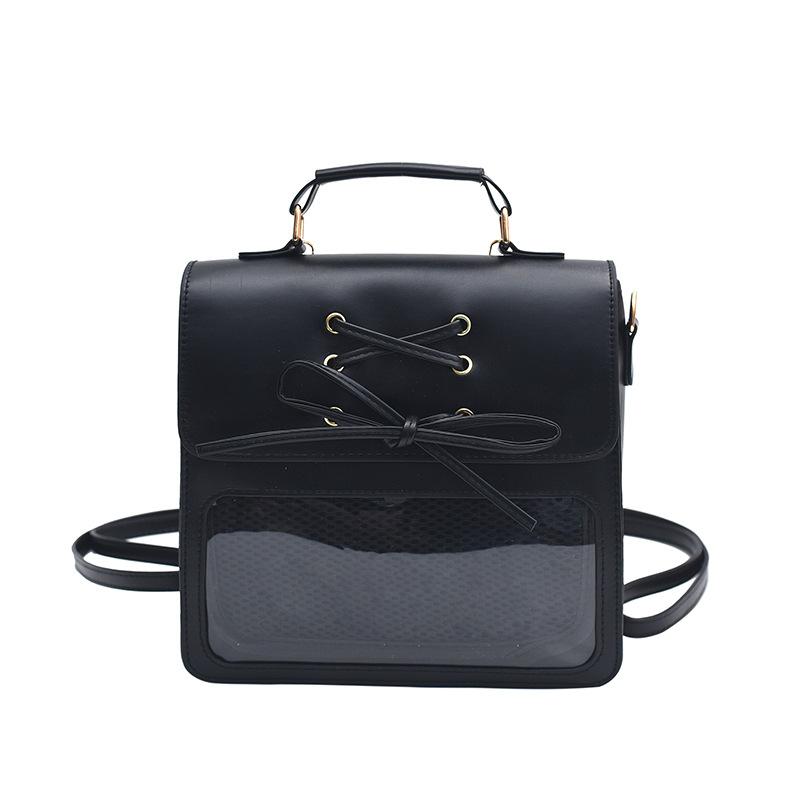 

Fashion Multifunctional Backpack Versatile Commuter Bag Autumn And Winter Fashion Handbag чёрный