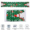Festive Christmas Table Runner With Red Green Plaid Snowman Print For Holiday Decor