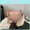 Simple Solid Color Lychee Texture Women Casual Shoulder Bag For Casual Outings