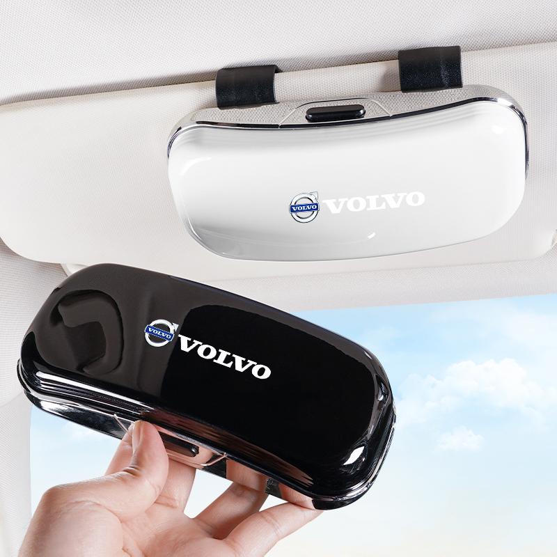Car Visor Glasses Box Auto Sunglasses Storage Case For Volvo Xc60 XC40 EX40 Xc90 S60 S90 EX30 V40 V60 V50 V90 S80 C40 V70 XC70