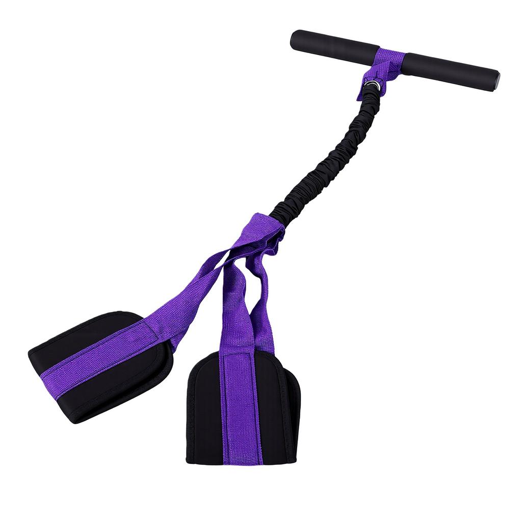 Pedal Resistance Band with Handle Non Slip Foam Grip Strength Training Portable Abdominal Workout Band