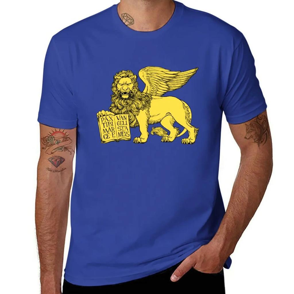 Lion of Venice TShirt aesthetic clothes kawaii clothes graphics anime t shirts for men cotton