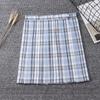 Japanese High-Waisted Plaid Pleated JK School Uniform Skirt