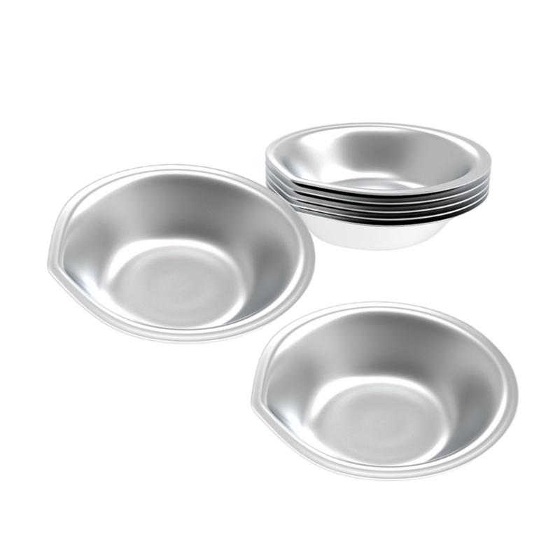 

Pack Of 6 Small Round Stainless Steel Paint Mixing Trays for Watercolour & Art Projects, Enthusiasts Home And Studio Use 1