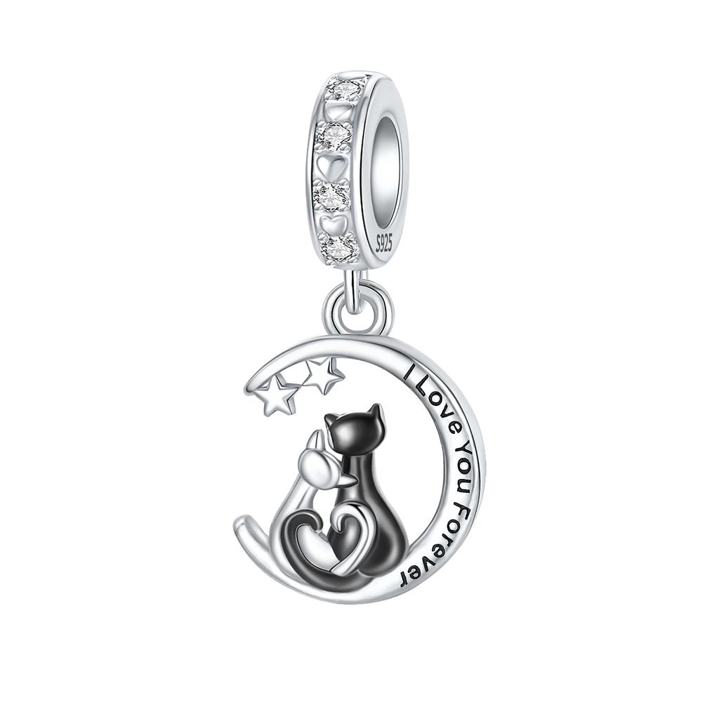 Copper Teacup Cat Lovely Paw House Pet Pendant Charm Bead Charms Bead Charms Compatible With Authentic Bracelets Fine Do It Yourself Birthday Jeweller