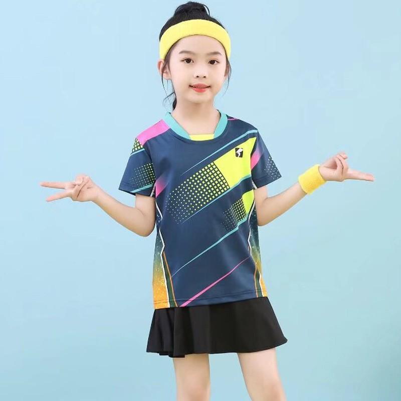 Badminton Tischtennis Kurzarm Set Schnelltrocknend Atmungsaktiv Sportbekleidung Herren Damen Kinder Team Uniformen Individuell