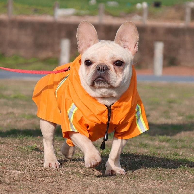Pet Dog Raincoat Reflective Hooded Jumpsuits Dog Waterproof Coat Water Resistant Clothes for Cat Jackets Pet Supplies