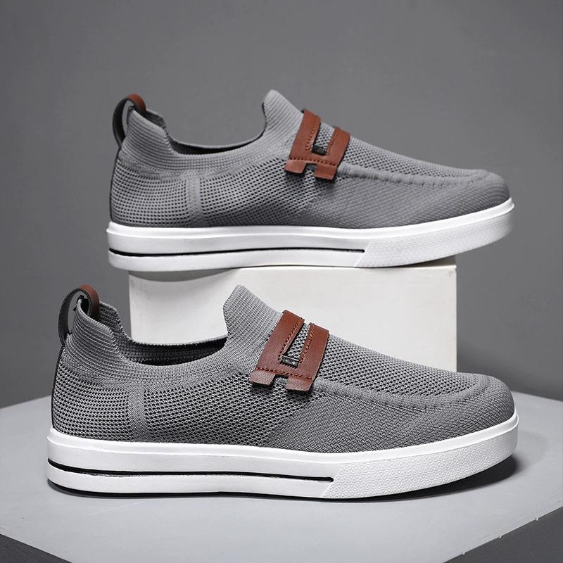 Men's Breathable Casual Shoes, Oversized Soft and Elastic Mesh Shoes, Sports Shoes, Lightweight Business Men's Shoes