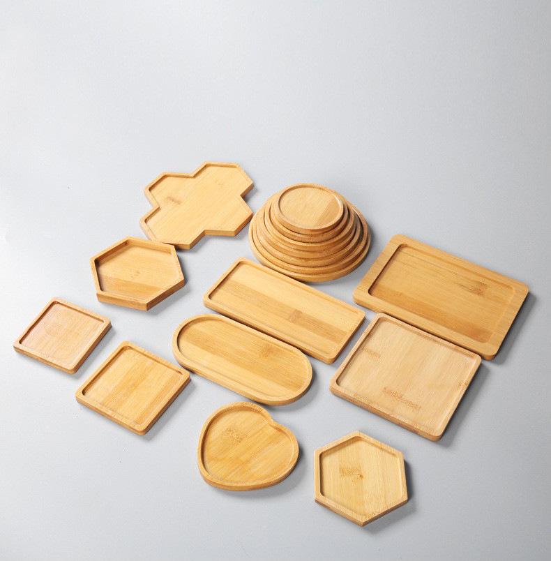 Bamboo Cup and Flower Pot Mat - Round, Rectangular, Irregular Shapes In Multiple Sizes