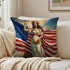 Festive IIndependence DDay Cushion Cover Pillowcase Antidustmite Living Room Sofa Decor Cushion Room