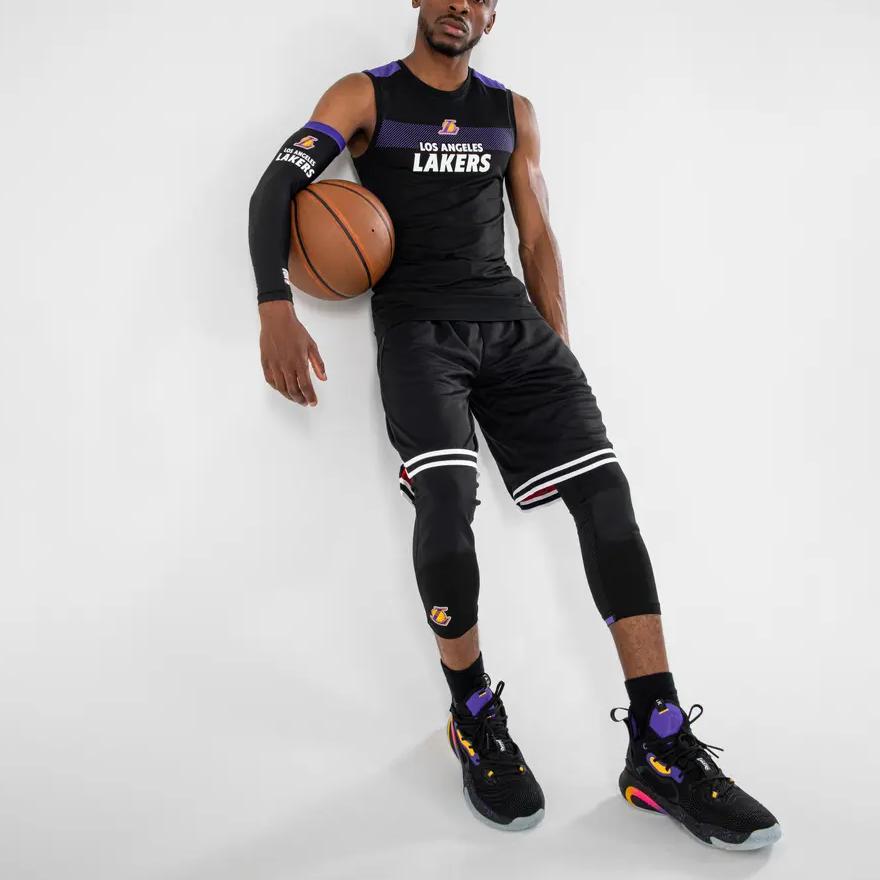 DECATHLON x NBA Los Angeles Lakers Basketball Jerseys Men's Black/Violet