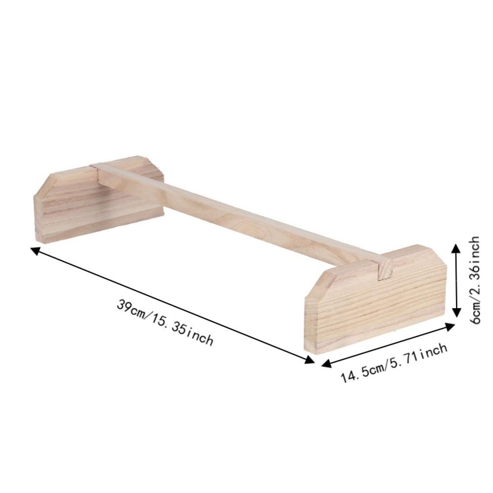 2 Sets Large Size Chicken Wooden Perches Wood Thicker Bracket Bird Training Stand Stable Base Gnaw Resistant Pet Roosting Stand
