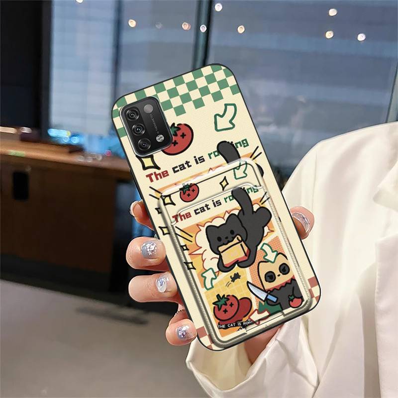 Back Cover Card slot Phone Case For UMIDIGI A11 Dirt-resistant Silicone Graffiti Cartoon Anti-dust Anti-knock Waterproof