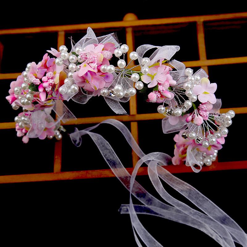 

Свадебный диск для волос свадебный головной убор хрустальные свадебные украшения ручной работы свадебные аксессуары жемчужные шарики детская корона повязка на голову