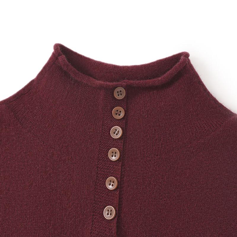 ELLE KIDS Girls' Winter Knit Stand Collar Pullover Base Shirt