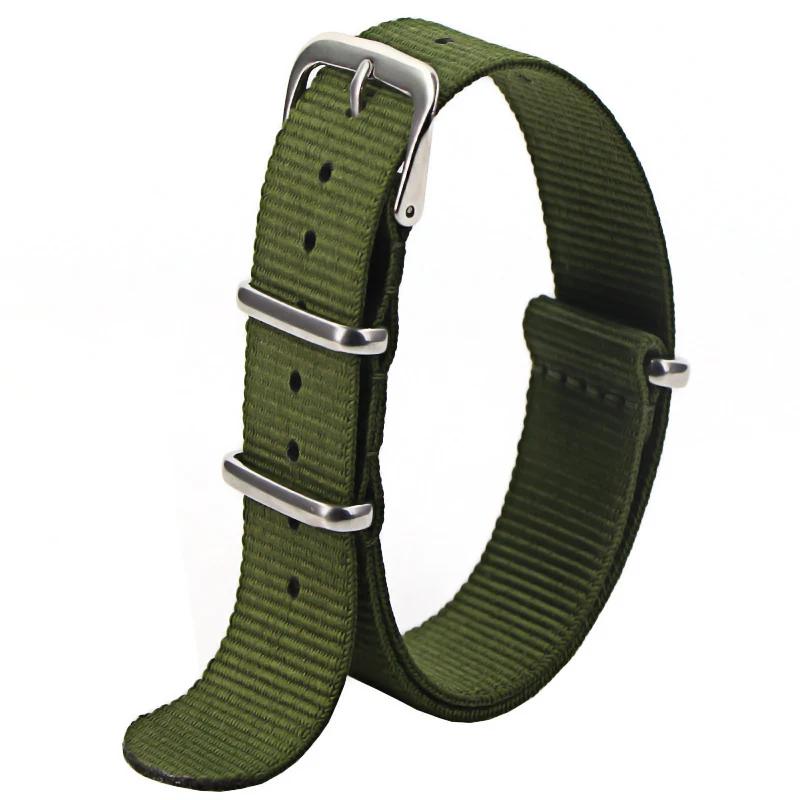Sport Nylon Watch Band for Women&Men Watch Strap 18mm 20mm 22mm Army Sport Strap Fabric Nylon Watchband Buckle Belt