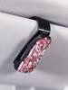 1Pc Diamond-Style Car Eyeglass Holder: A Mini and Exquisite In-Car Storage Accessory Balancing Aesthetics and Practicality
