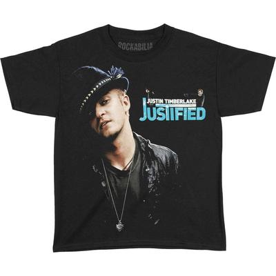Justin Timberlake Boys' T-shirt Youth Black Unisex T-Shirt