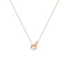 Internet Celebrity D Letter Interlocking Round Necklace Female Ins Style Temperament Versatile Diamond Design Collarbone Chain