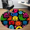 1pc Monster Party Office Round Area Rug,  Mat Suitable For Office, Under Office Chairs Bedroom Living Room Home Decor, Room Deco