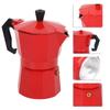 Red Moka Pot Aluminum Italian Coffee Maker Coffee Supplies Coffee Maker  Coffee Making